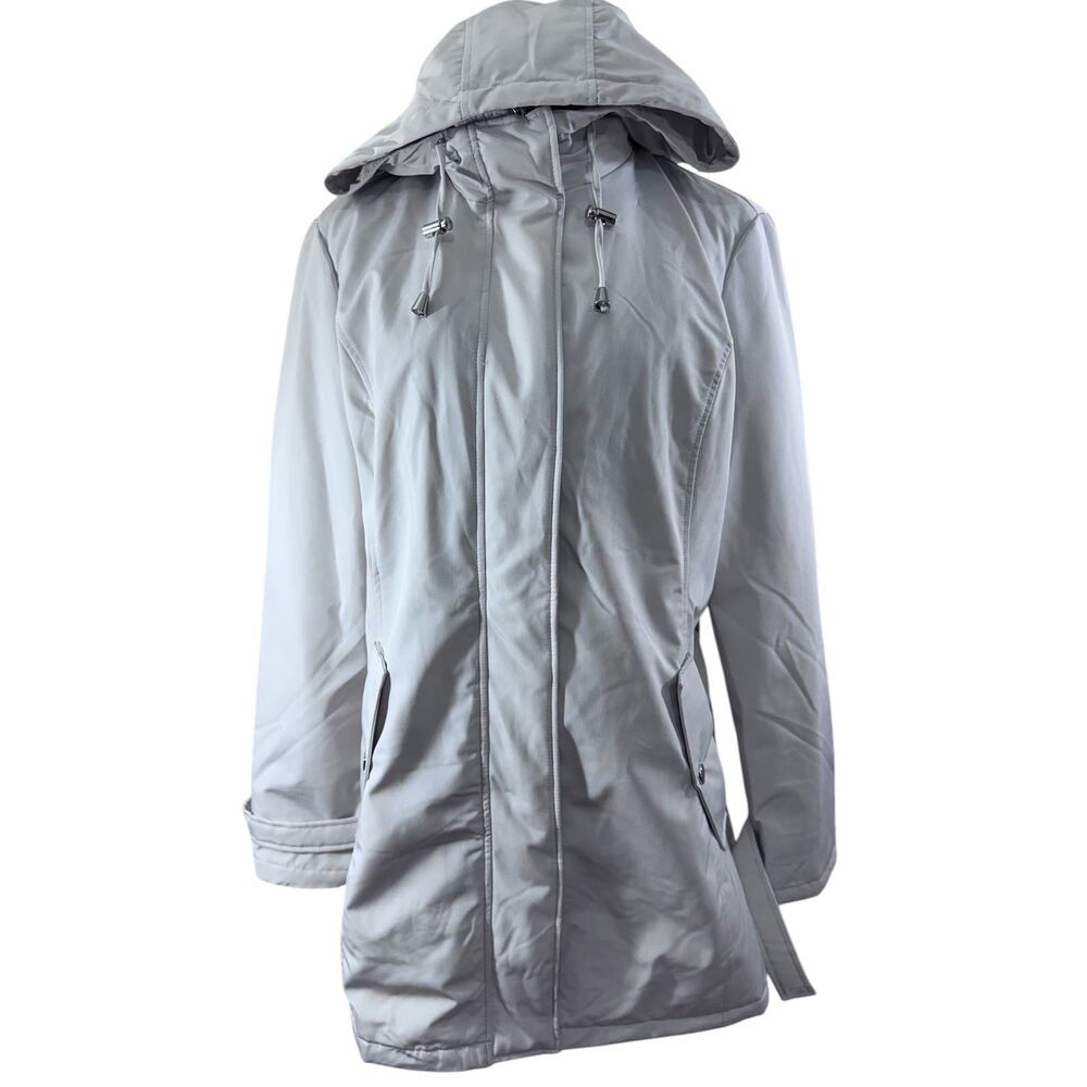 "HFX" Performance ,Women's,‎ White ,All Weather, Trench Coat ,Size L, SEE PICS